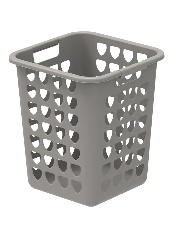 Cosmoplast 33-Liter Square Laundry Bin Grey