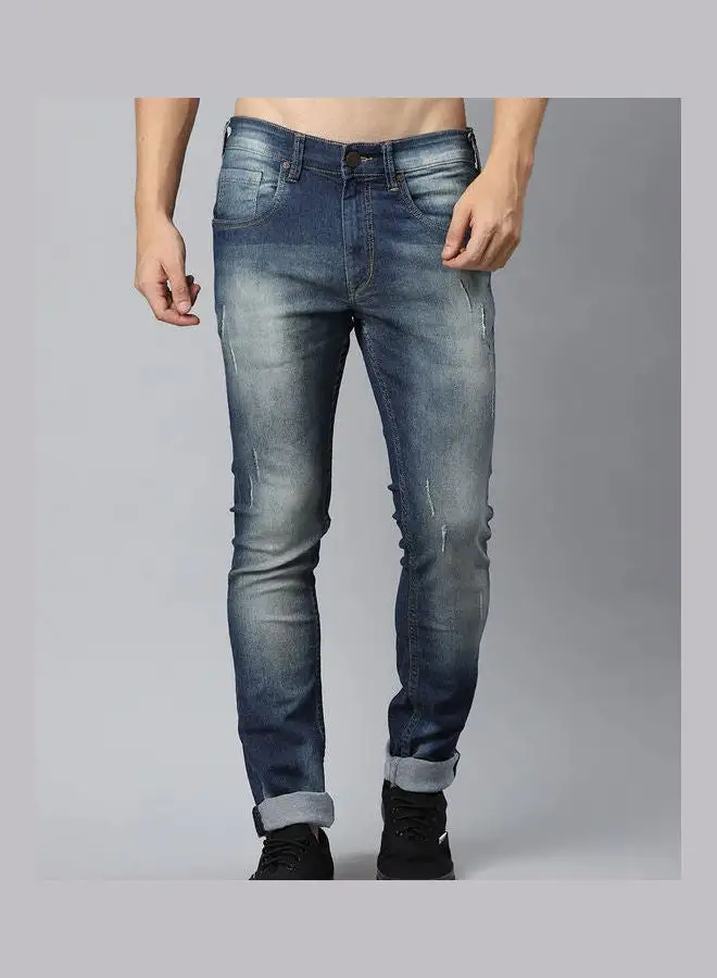 HERE&NOW Casual Mid-Rise Jeans Blue