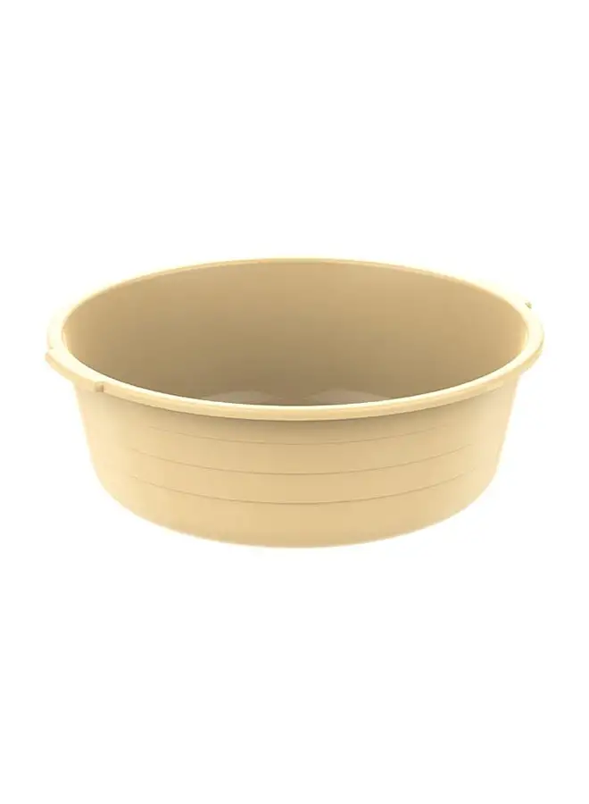 Cosmoplast 18 Round Cosmoplast  Plastic Basin Tub Ivory 22.0Liters