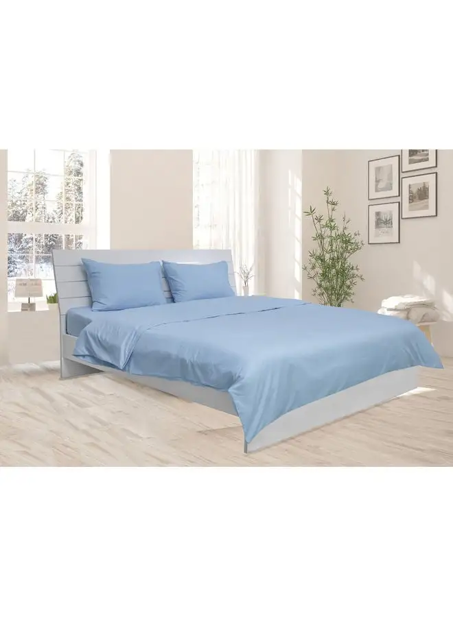 Princess 3-Piece Duvet Cover With Pillowcases Cotton Blend Blue 220 x 240cm