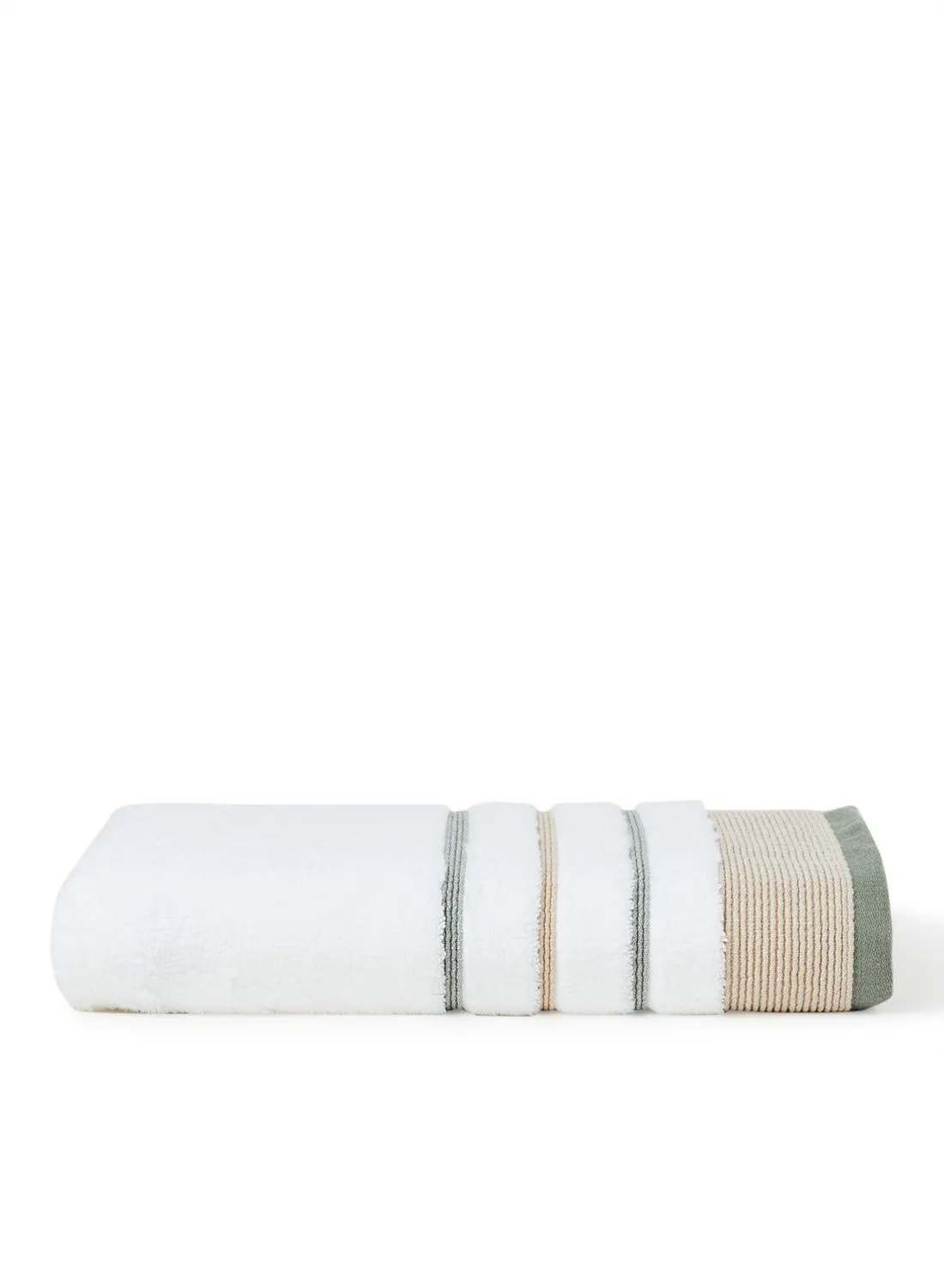 White Rose Hand Towel With Cozy Style White/Camel 50X90cm