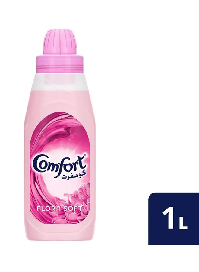 Comfort Fabric Softener Flora Soft For Fresh And Soft Clothes 1Liters