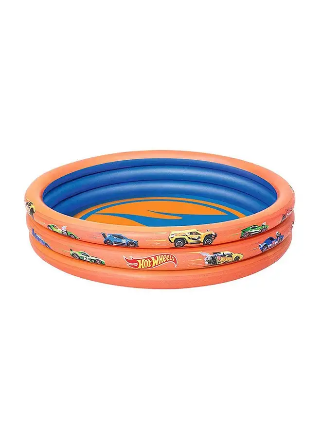 بيست واي 3-Ring Hot Wheel Kiddie Play Pool