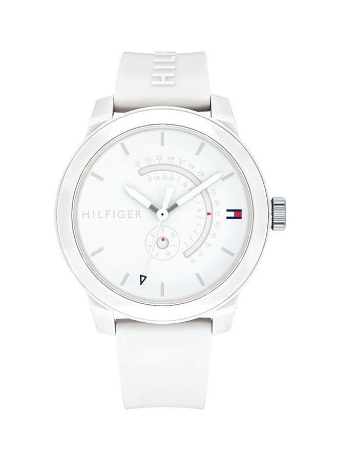 TOMMY HILFIGER Men's Denim White Dial Watch - 1791481 