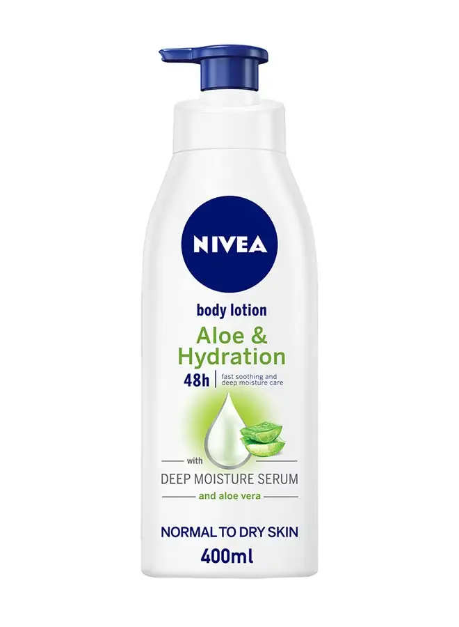 Nivea Aloe And Hydration Body Lotion, Normal To Dry Skin 400ml