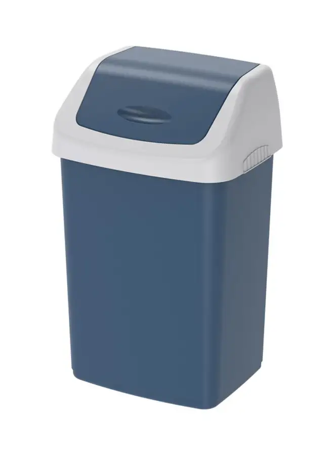 Cosmoplast Flip Top Waste Bin -Pearl Blue 46Liters