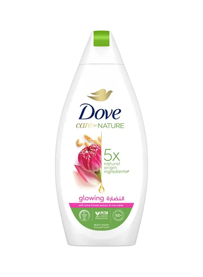 Dove Care By Nature Lotus And Rice Water Glowing Body Wash 500.0ml