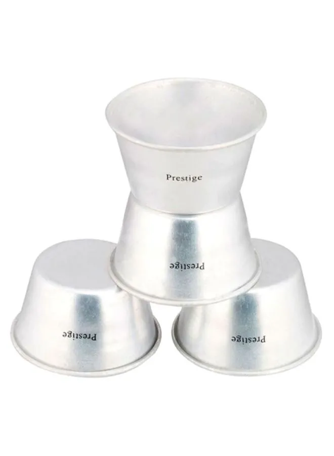 Prestige Moulds For Mini Plum Cakes Silver 8x5x5cm