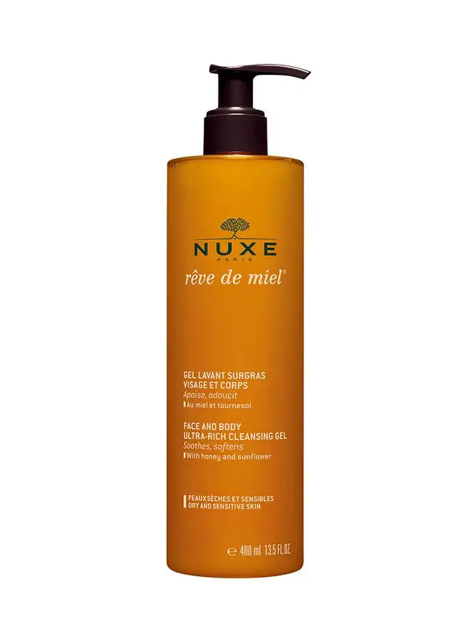 NUXE Rêve De Miel  Face And Body Ultra Rich Cleansing Gel 400ml 