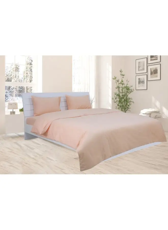 Princess 3-Piece Duvet Cover With Pillowcases Cotton Blend Peach 240 x 260cm