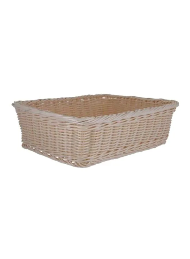 Sunnex Rattan Storage Basket Beige 30x4cm