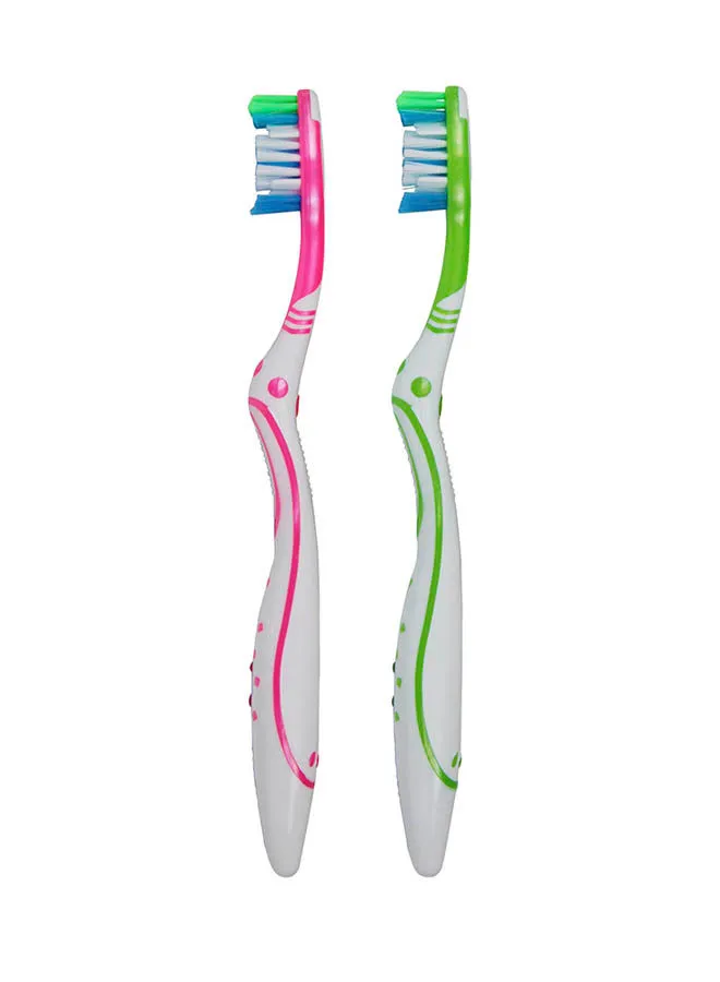 كولجيت 2-Piece Max White Manual Toothbrush متعدد الألوان