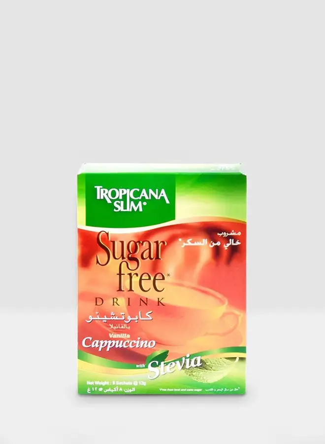 Tropicana Slim Sugar Free Drink Vanilla Cappuccino 8 Sachets 12grams