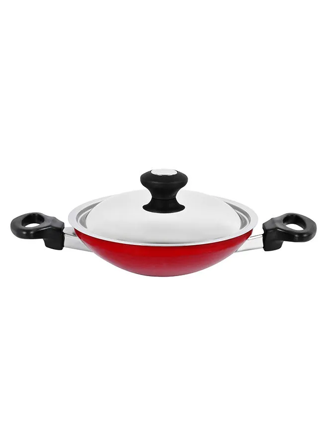 Prestige Appachatti with Stainless Steel With Lid Red/Silver/Black 20cm