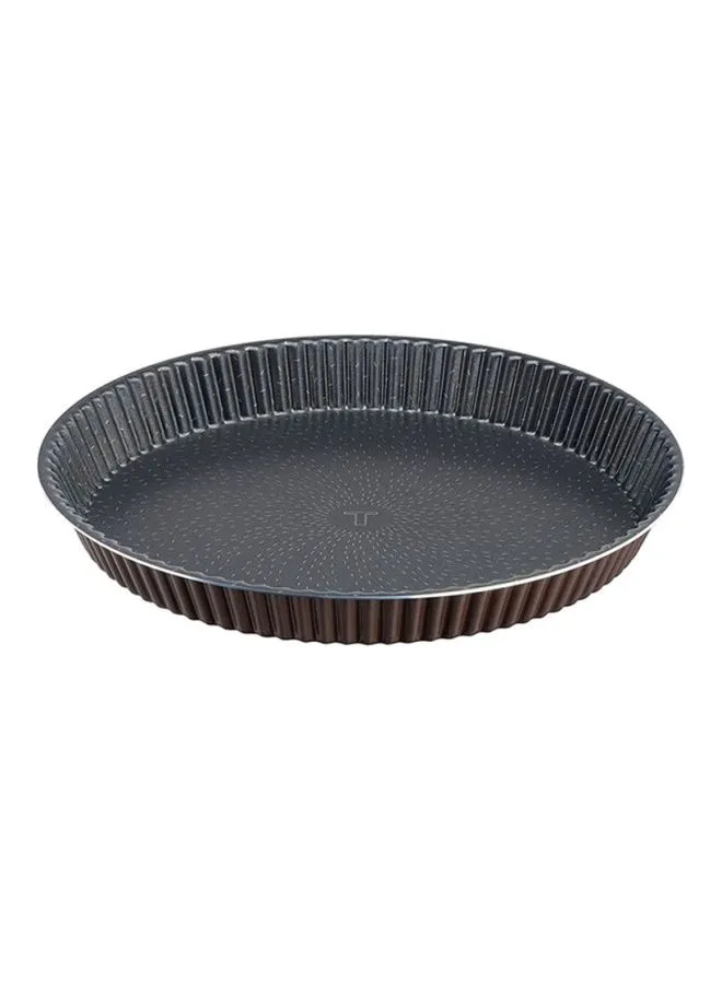 Tefal Perfectbake 33Cm Fluted Tart Mold Aluminum Non-Stick Dark Grey 33cm