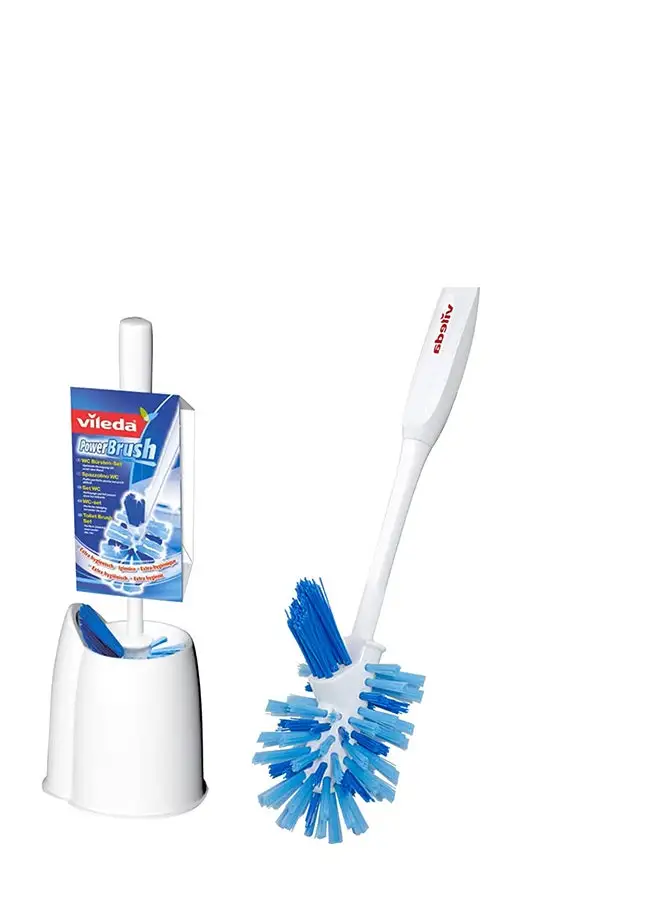 Vileda Toilet Brush Set 3 in 1 White/Blue