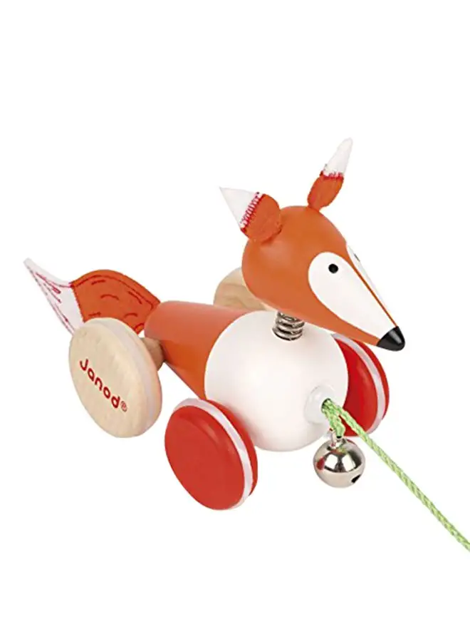 Janod Zigolos Pull Along Fox Baby Toy