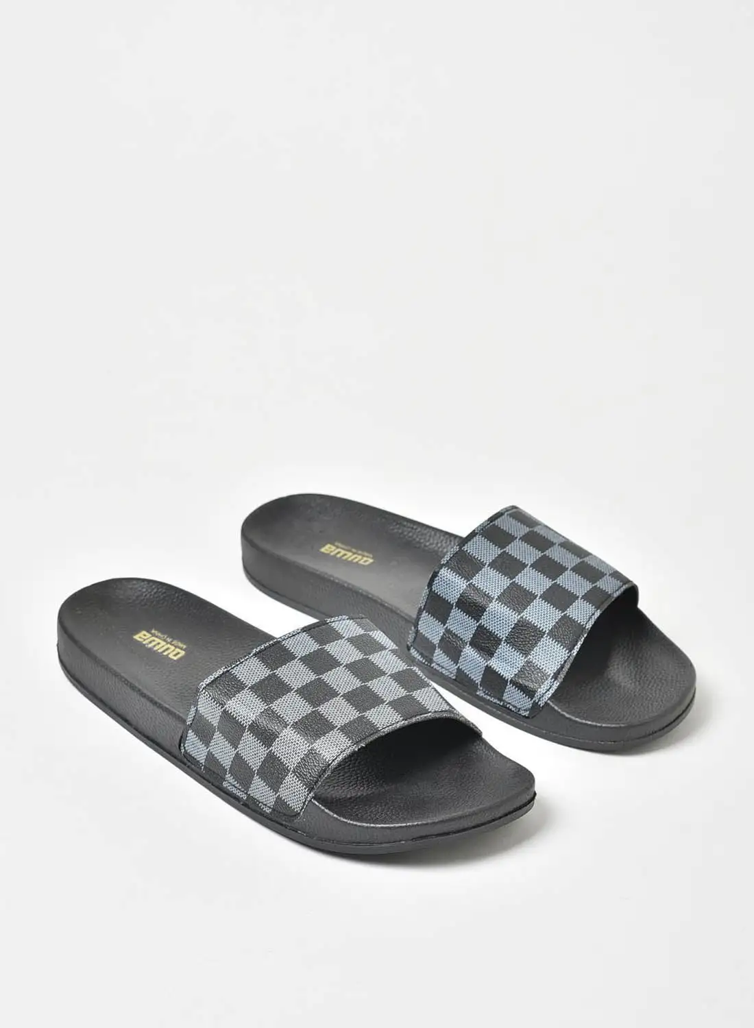 QUWA Regular Slip-On Slides Black/Grey