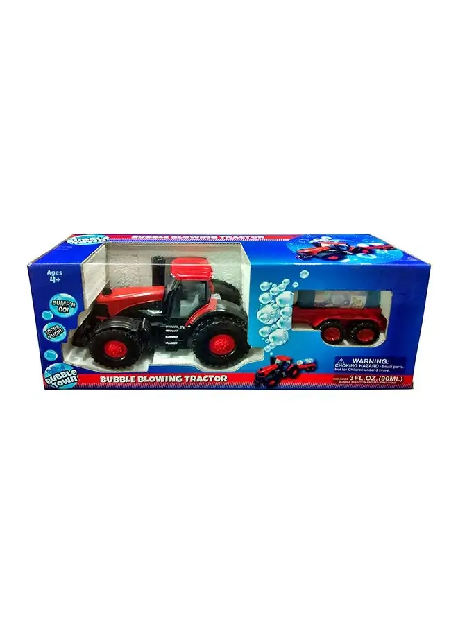 BUBBLE TOWN Bubble Blowing Tractor - Suitable For 4 Years And Above Assorted 41 x 16 x 13cm