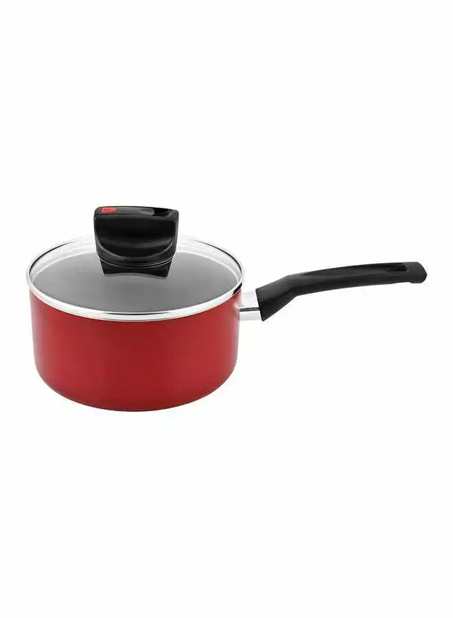 Prestige Safecook Non-Stick Covered Saucepan Red/Black 18cm