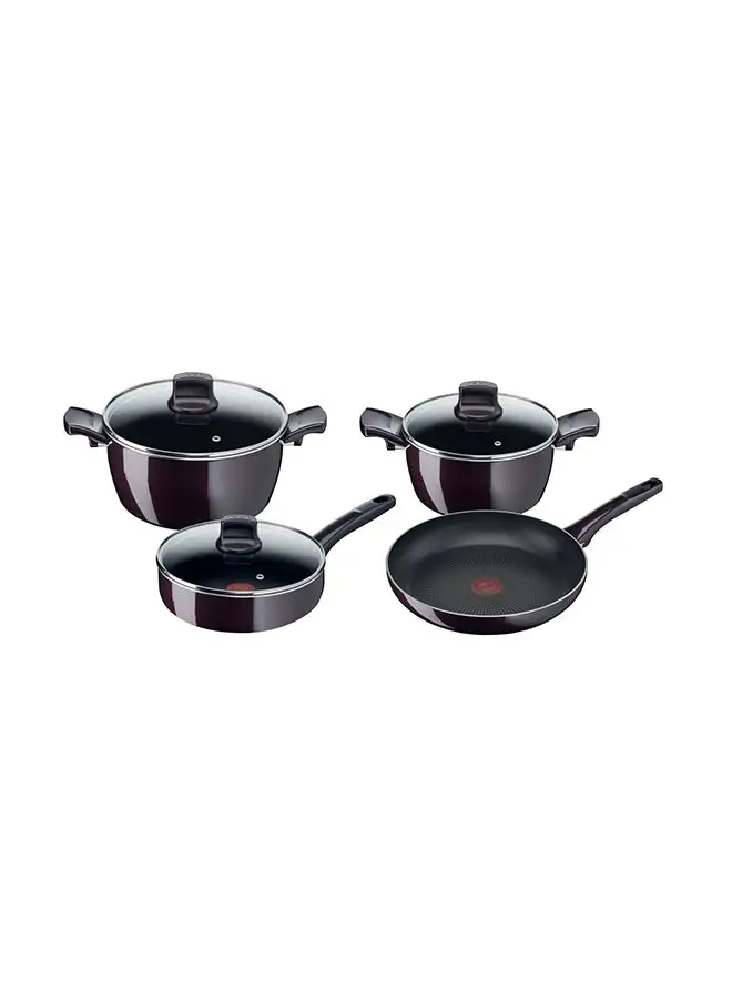 Tefal G6 Resist Intense 7 Pcs  Cooking Set Aluminium Black/Clear 28cm