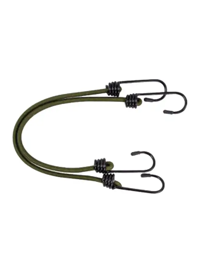 HIGHLANDER 6mmx30cm Olive Bungee (2 Pack)