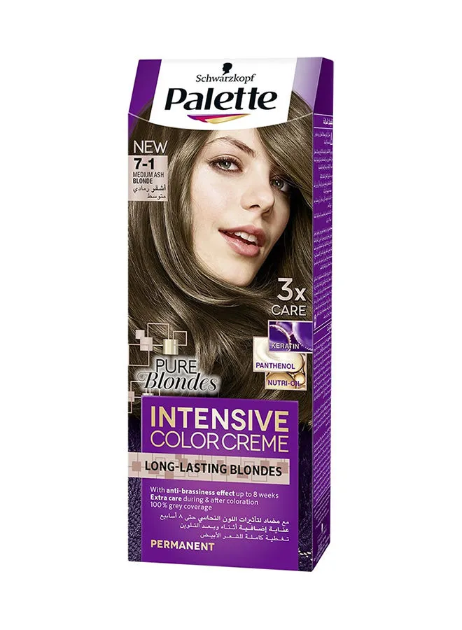 Palette Intensive Colour Cream Cool 7-1 Medium Ash Blonde 110ml