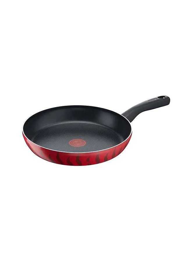 Tefal G6 Tempo Flame 28 Cm Non-Stick Frypan With Thermo-Spot Aluminium Red/Black 28cm