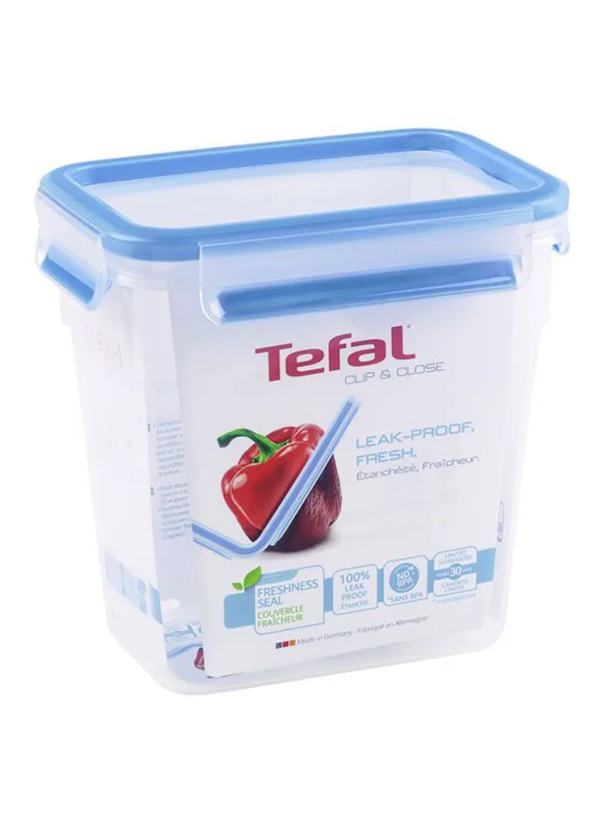 Tefal Masterseal Food Container Clear/Blue 1.5Liters