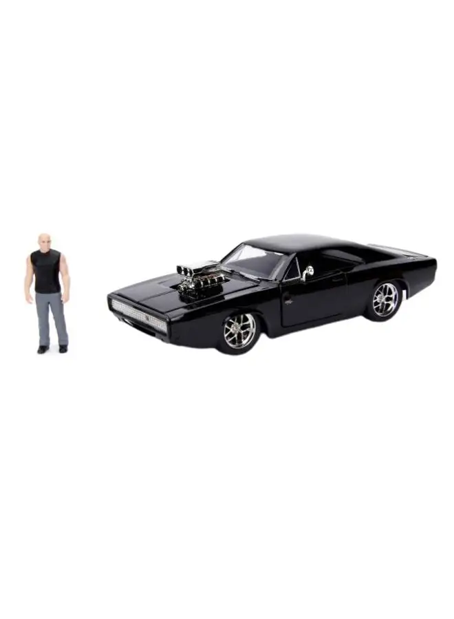 JADA Fast And Furious 1970 Dodge Charger Street Car With Dominic Toretto Figure