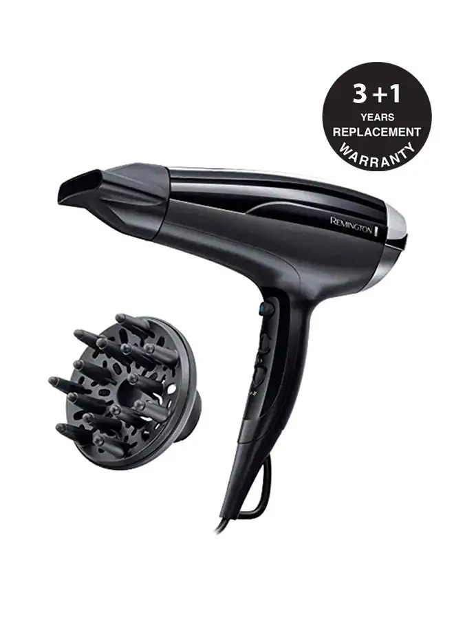 REMINGTON Pro Air Hair Dryer With Nozzle Black