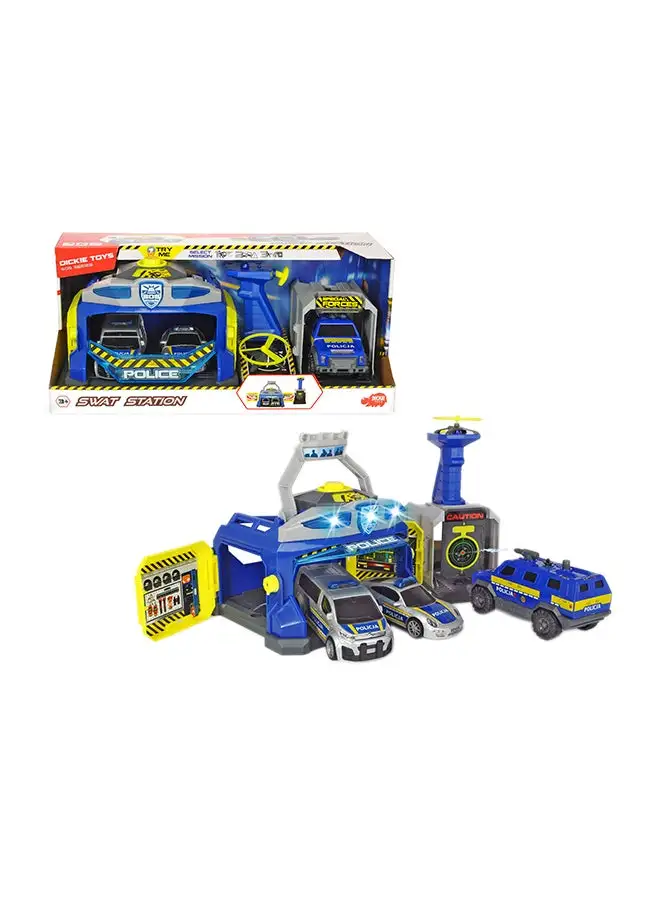Dickie Swat Station With Cars And Drone Launcher Playset