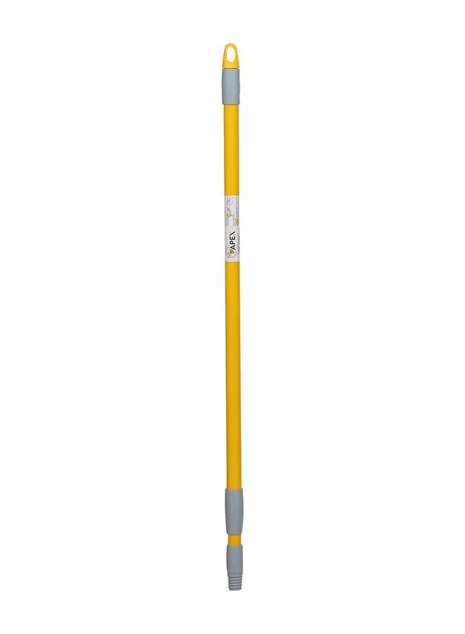 APEX Steel Broom And Mop Telescopic Handle Yellow/Grey