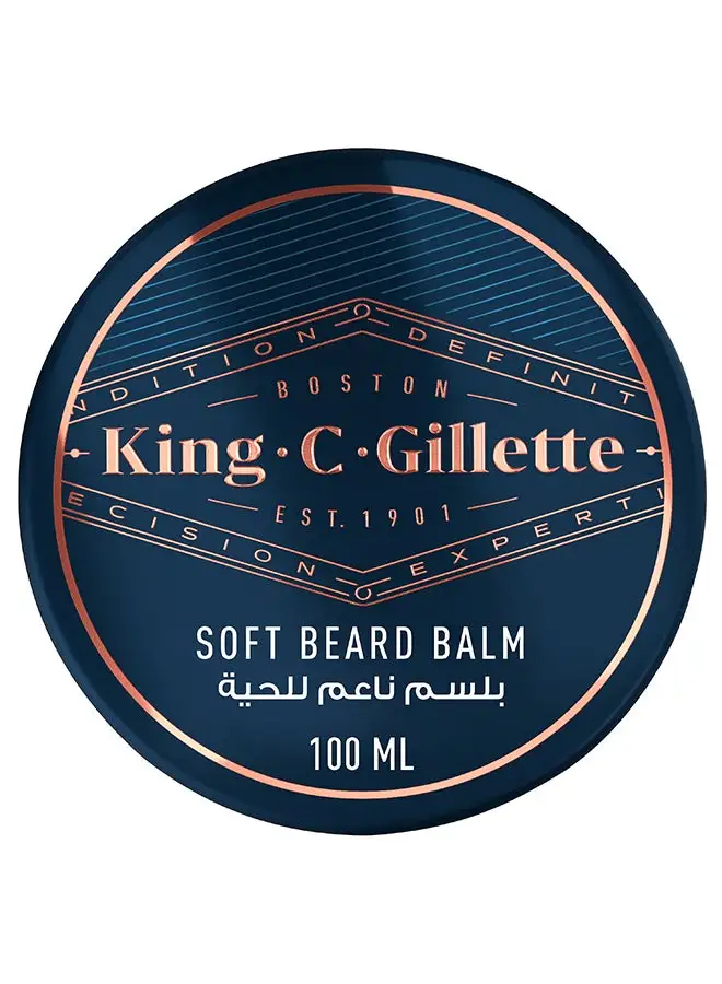 Gillette King C Soft Beard Balm And Deep Conditioning With Cocoa Butter 100ml