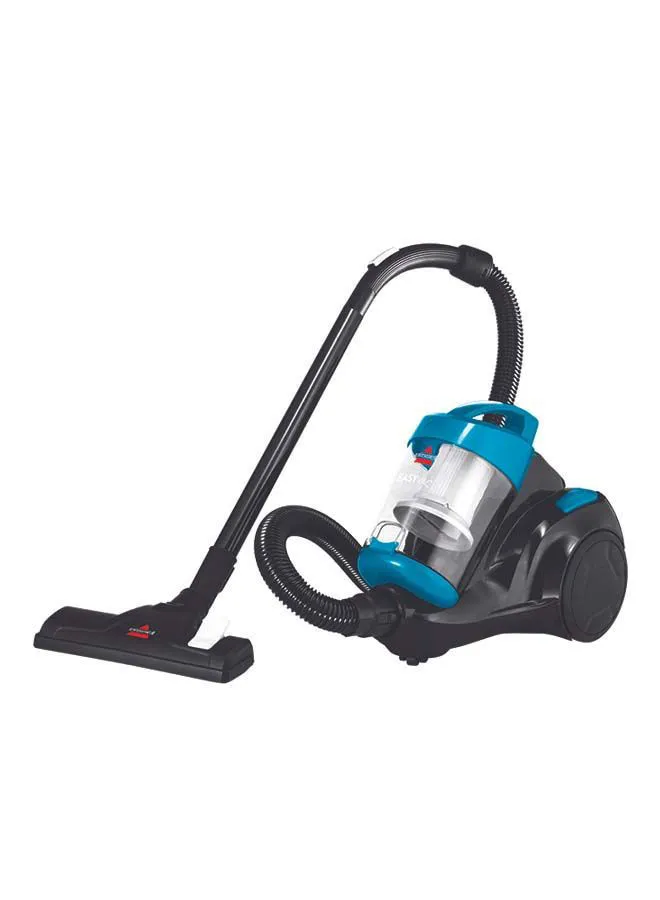 Bissell Zing Compact Canister Vacuum: Powerful Cyclonic Technology, Compact and Lightweight Design, Swivel Steering, Easy Empty Dirt Cup, Versatile Performance for Carpets and Hard Floors 2.5 L 1500 W 2155E Blue/Black