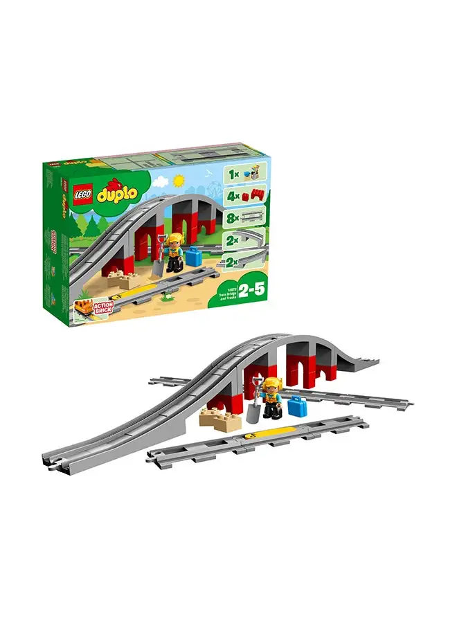 LEGO 6213748 Town Train Bridge and Tracks Building Toy Set (26 Pieces) LEGO 2+ Years