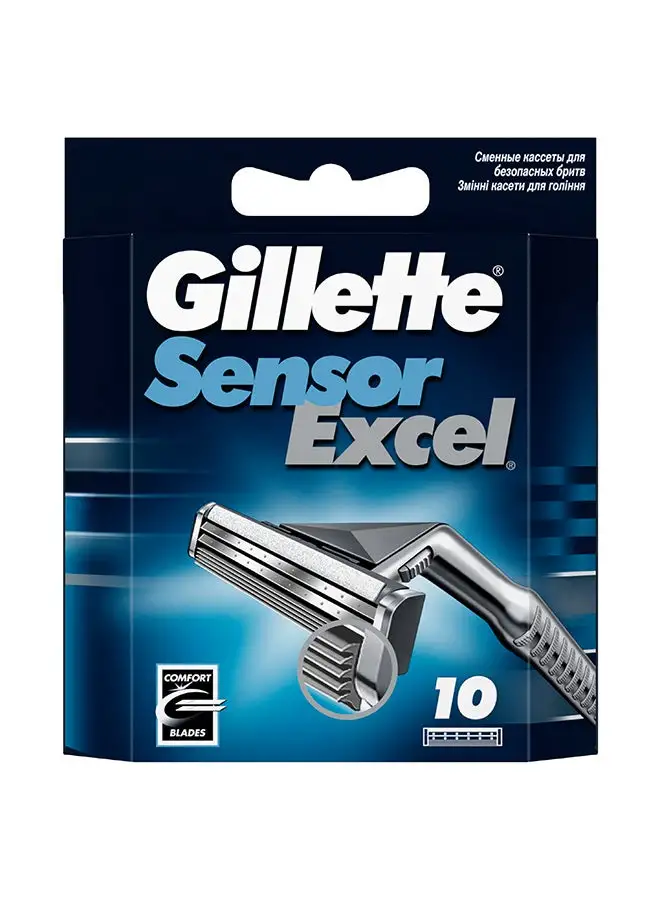 Gillette Sensor Excel Comfort Blades, 10 Count