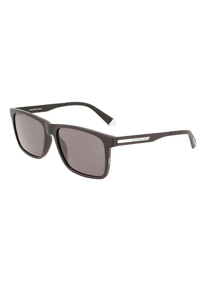 Calvin Klein Jeans Men's Full Rim Injected Modified Rectangle  Jeans Sunglasses  CKJ21624S-002-5716