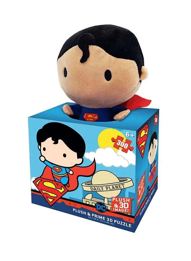 Prime 3D DC Comics  Superman 300 Pcs Puzzle With Plush