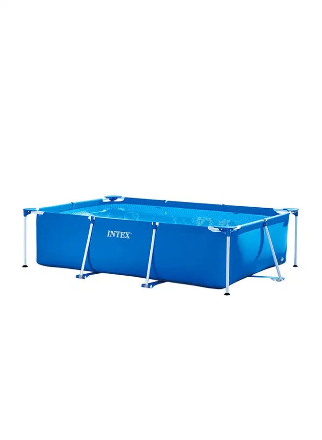 INTEX Superior Strength And Longer Durability Sturdy Rectangular Unisex Frame Swimming Pool Blue Model 28272 Summer Fun Water Play 300x200x75cm