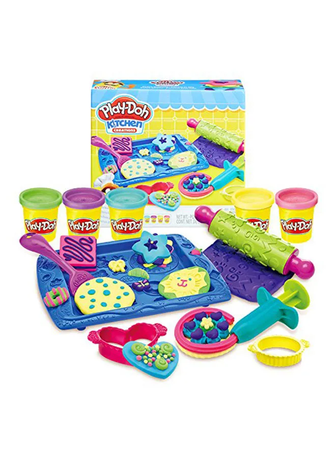 Hasbro Play-Doh Kitchen Creations Cookie Creations Play Food Set For Kids 3 Years And Up With 5 Non-Toxic Play-Doh Colors