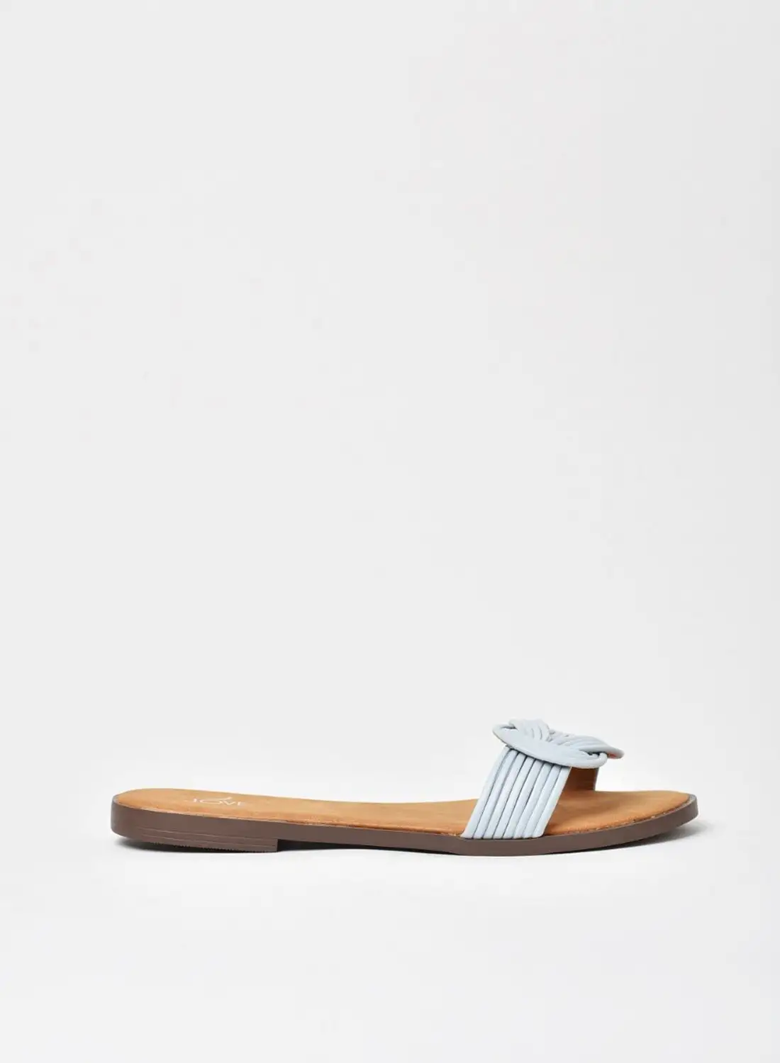 Jove Stylish Flat Sandals Light Blue