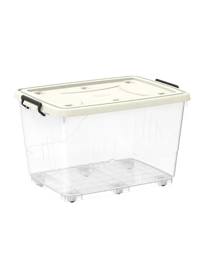 Cosmoplast Storage Box-Trsp Off White 82.0Liters