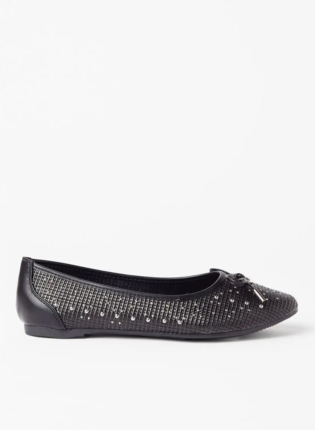 Cobblerz Embellished Stylish Ballerina Black