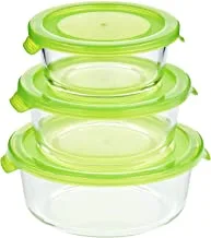 Taliona TL2213378 Boro Round Food Container Set (Green)