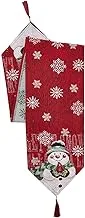 Qniceone Christmas Table Runner- Table Cloth Decor for Dining Room, Cardinal Snowflake Snowman Table Runner Table Decorations for Christmas (Snowman)