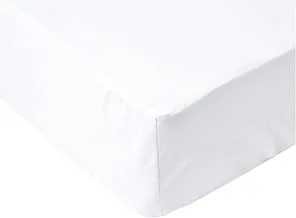 IBed home Cotton Waterproof Mattress Protector, 180 cm x 200 cm x 30 cm - Queen Plus - 180 x 200 cm, White, W 30.8 x H 21.6 x L 6.8 cm