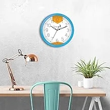 Story At Home Plastic Round Wall Clock, Light Blue, 25 cm X 25 cm X 4 cm, Wc1405