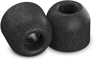 Comply T-200 Isolation Memory Foam Earbud Tips for MEE Professional M6 Pro 2nd Gen, 1MORE Dual Driver ANC, Ultimate Ears UE 900, Audio and More Earphones, Black (Large, 3 Pairs), Wired