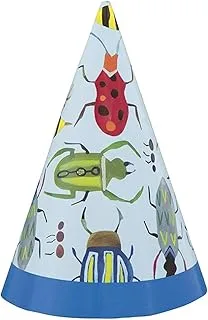 Unique Party 73350 - Mini Bug 1st Birthday Party Hats, Pack of 8